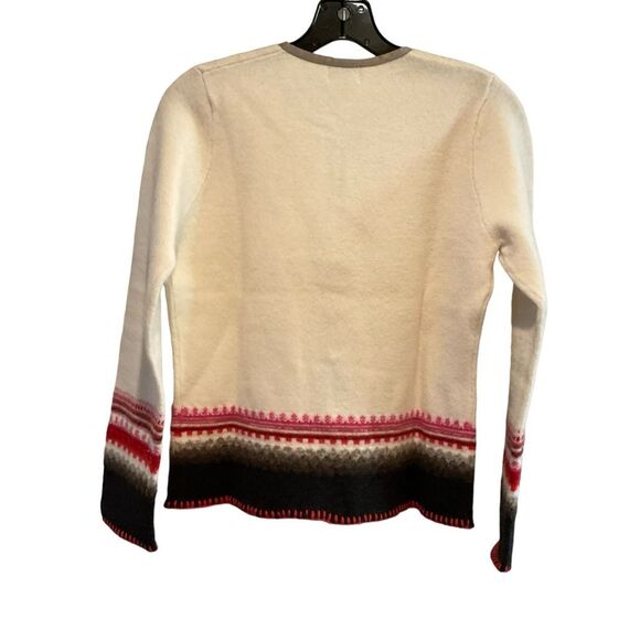 Sigrid Olsen Sport 100% Wool Sweater Cardigan Aztec Southwest Blanket Sz S - Picture 3 of 14